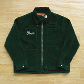 Suede Knowledge Jacket CPFM.XYZ 绒面刺绣拉链合作款 夹克外套