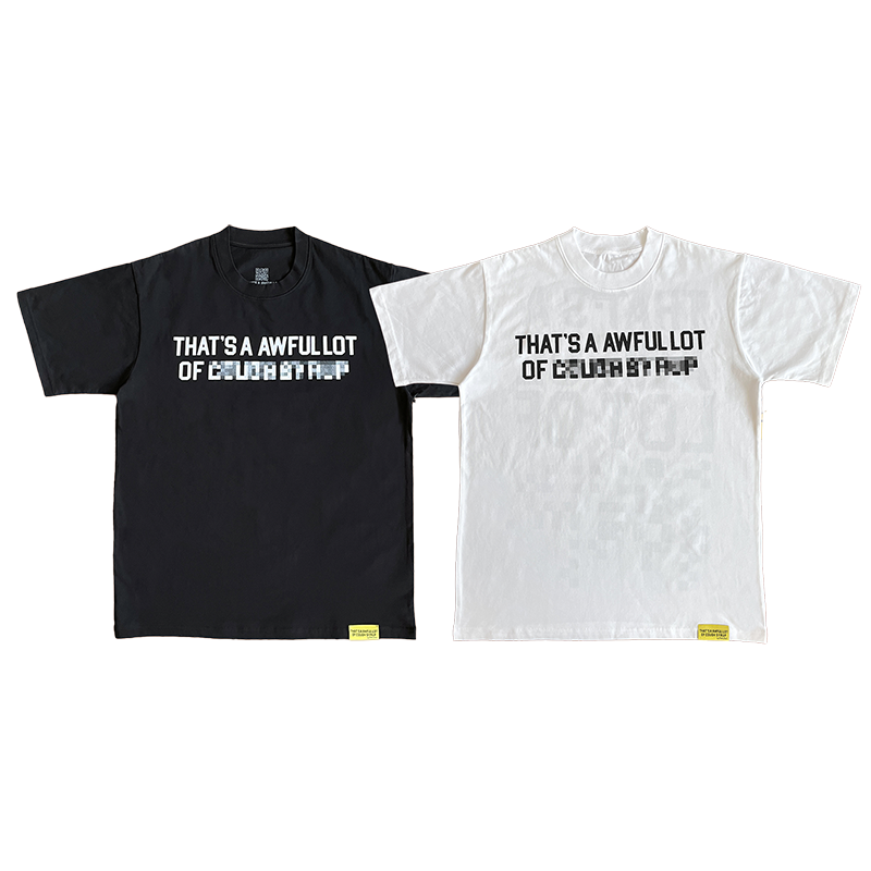 That's A Awful Lot Of Cough Syrup 马赛克印花纯棉短袖T恤