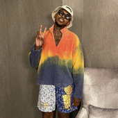 CPFM.XYZ Rave Cowboy 菲董同款 Pullover 彩虹编织绒面套头卫衣