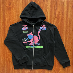 菲董同款 CPFM.XYZ Hoodie 立体印花男女同款拉链连帽卫衣