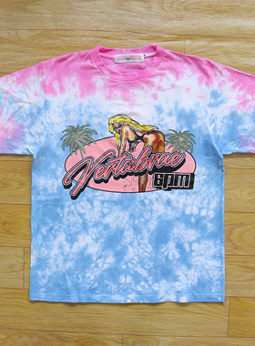 Vertabrae Beach girl 扎染印花 沙滩女孩 纯棉短袖T恤