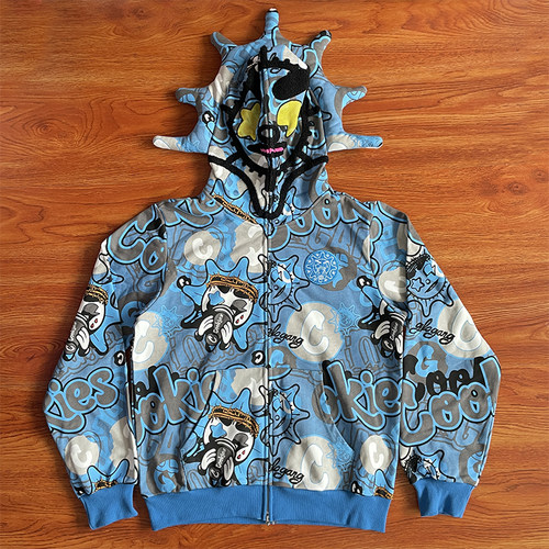 Glo Gang Eroded Glo Thermal Hoodie 饮料卡通休闲洗水连帽卫衣