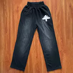 Vertabrae Spotted Pants 3D Logo Glitter Wash