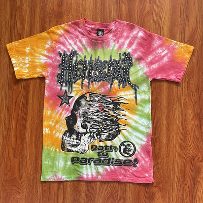 HELLSTAR STUDIOS ins同款骷髅头 扎染 男女款 短袖T恤