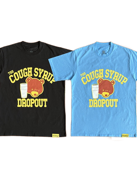 That's A Awful Lot of Cough Syrup 潮流熊印花短袖T恤