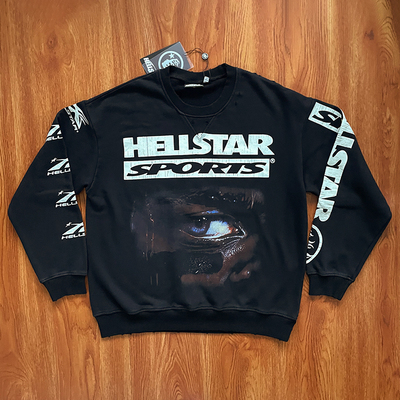 Hellstar Studios Sports 96 Crewneck Hoodie 洗水磨烂做旧卫衣