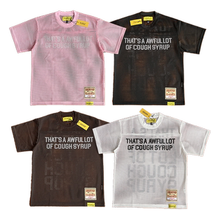 Awful Lot 字母印花网眼透气短袖 Syrup Cough That