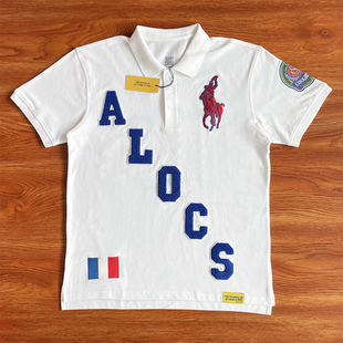 That's A Awful Lot of Cough Syrup 字母刺绣透气纯棉短袖polo