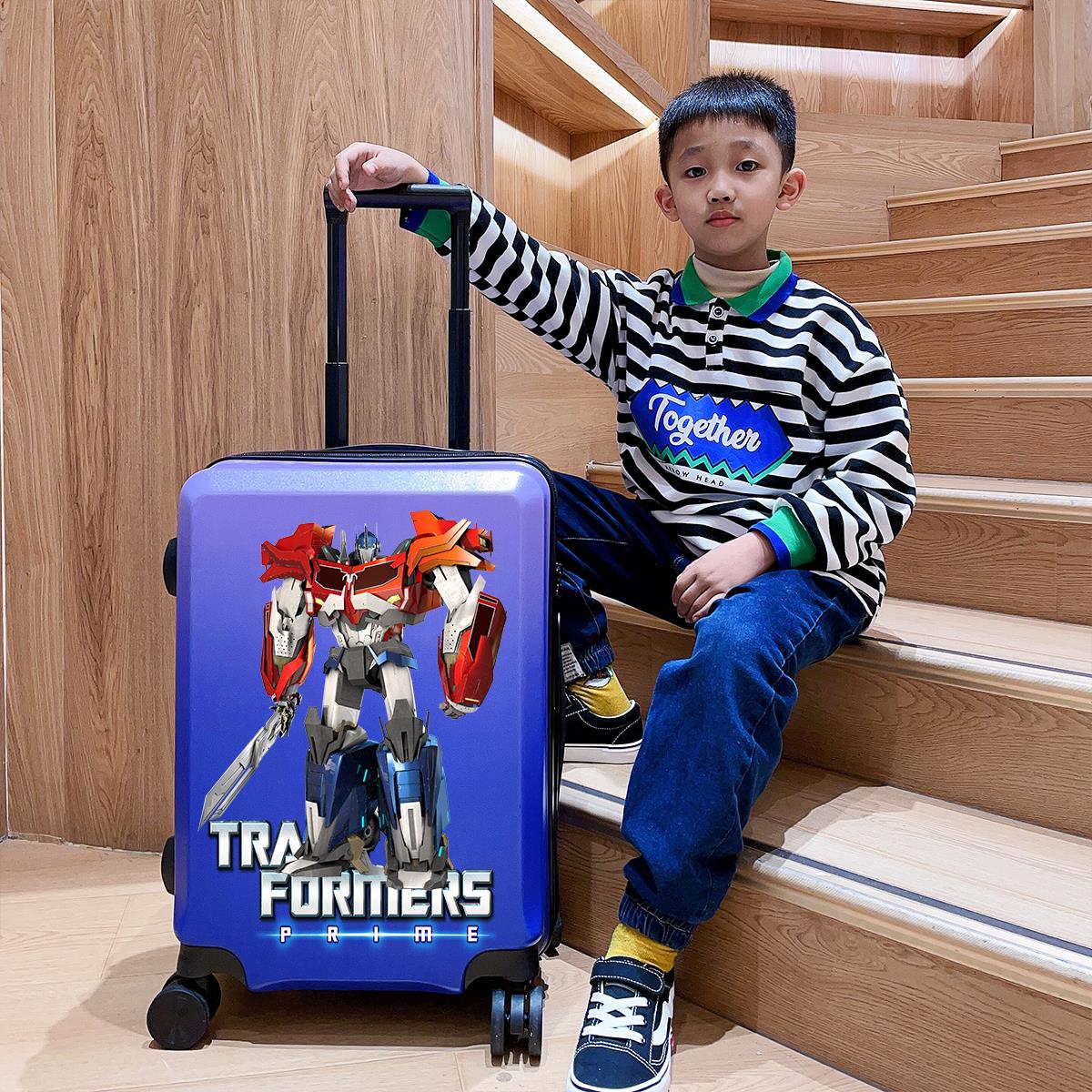 儿童骑行拉杆箱高达男18