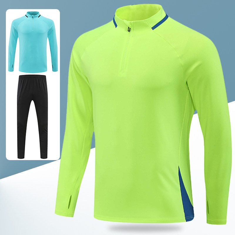 长袖运动套装秋冬款外套男健身跑步骑行休闲儿童中学生足球训练服
