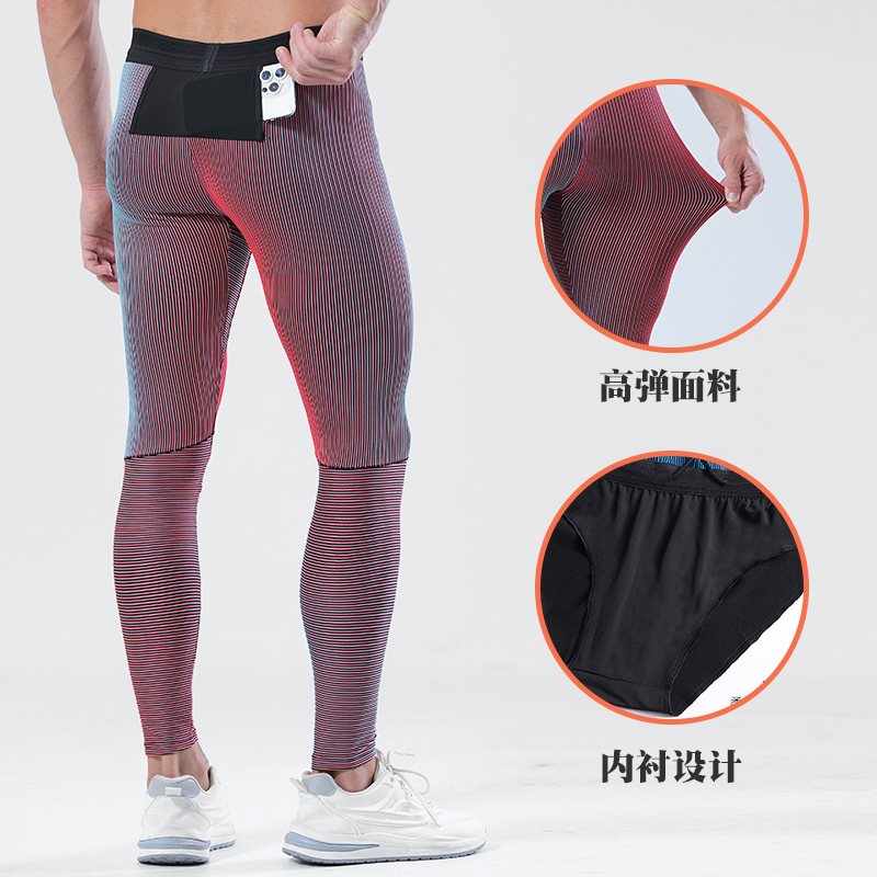 马拉松压缩运动长裤男高弹训练裤