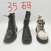 断码 清仓处理秋冬真皮女靴短靴35码 靴子 反季 瑕疵款 介意