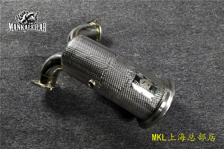 奥迪S4/S5 B9 3.0T改装专用MKL三元头段 进口金属300钼催化头段