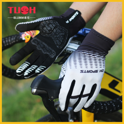 适用迪卡侬山地公路自行车骑行手套防寒挡风防滑保暖触屏男女冬季