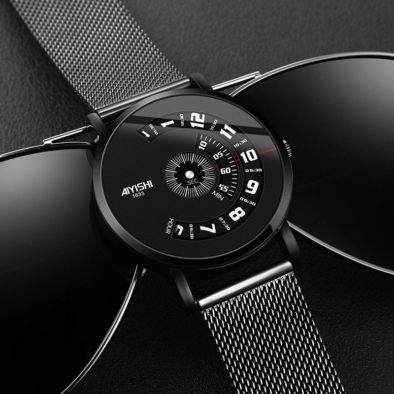 虫洞概念创意个性男女学生手表