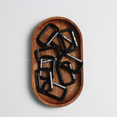 潮牌NBHD方形扣登山扣挂扣连接环户外箱包快挂黑色铝合金钥匙扣