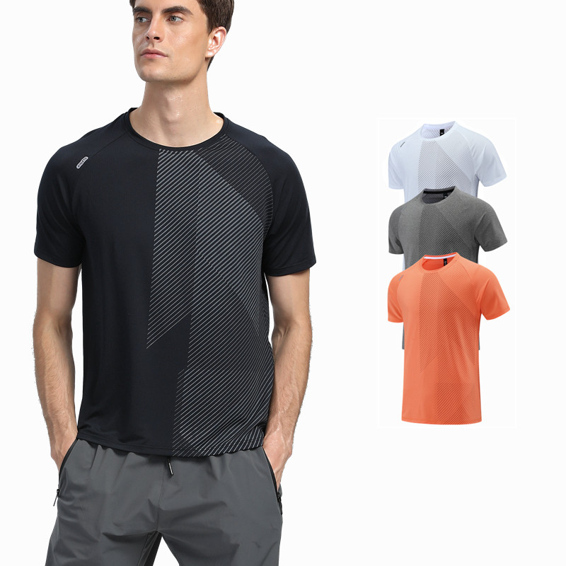 运动短袖t恤男夏季男士印花运动健身速干衣薄款冰丝透气跑步T恤衫,运动服/休闲服装,运动T恤,淘宝优惠券,粉丝福利购,淘宝优惠卷