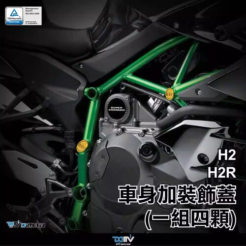 德国DIMOTIV适用 KAWASAKI 川崎 NINJA H2 H2R车架车身防尘盖饰盖