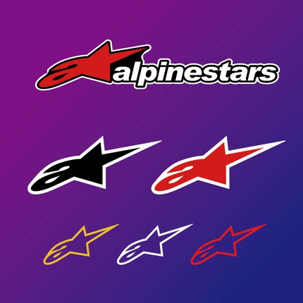 A星 Alpinestars 意大利 汽车车身贴纸 摩托车贴纸 防水反光贴花