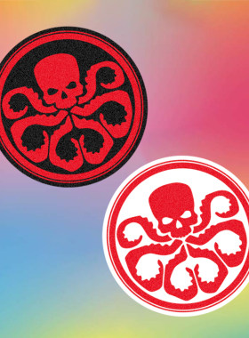 神盾局 美国队长复联 漫威红骷髅 摩托车汽车贴纸 防水九头蛇改装