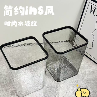客厅轻奢高档大号大容量卫生间厨房卧室卫生桶 垃圾桶家用2025新款