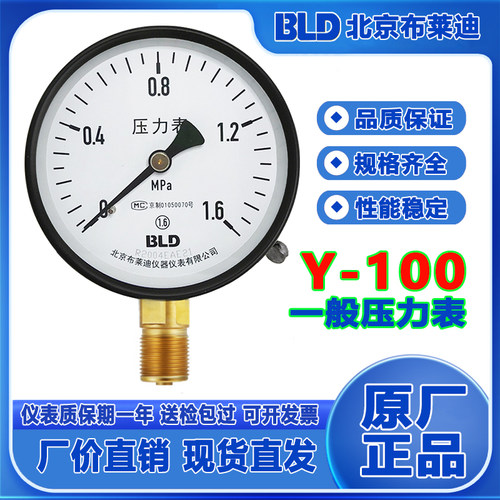 北京布莱迪压力表Y-100