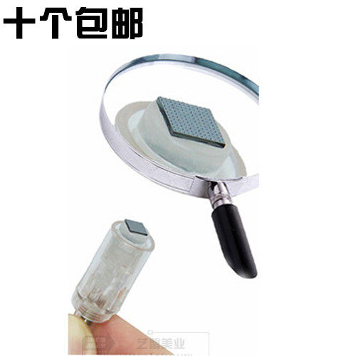 纳米硅晶针头LB孕睫术美颜MTS电动微针晶片头无痛螺旋口卡扣