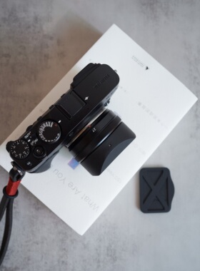 富士XF27遮光罩 适用XF27定焦镜头 xf27f2.8二代铭匠27岩石星27