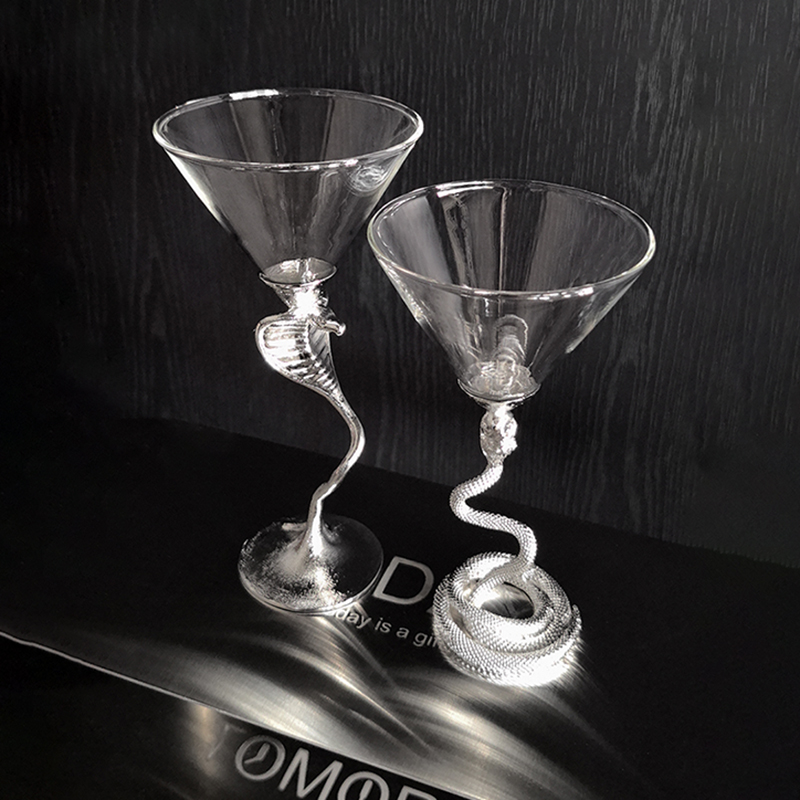 态生活轻奢ins风斯莱特林蛇院马天尼杯小众设计高脚鸡尾酒杯礼盒