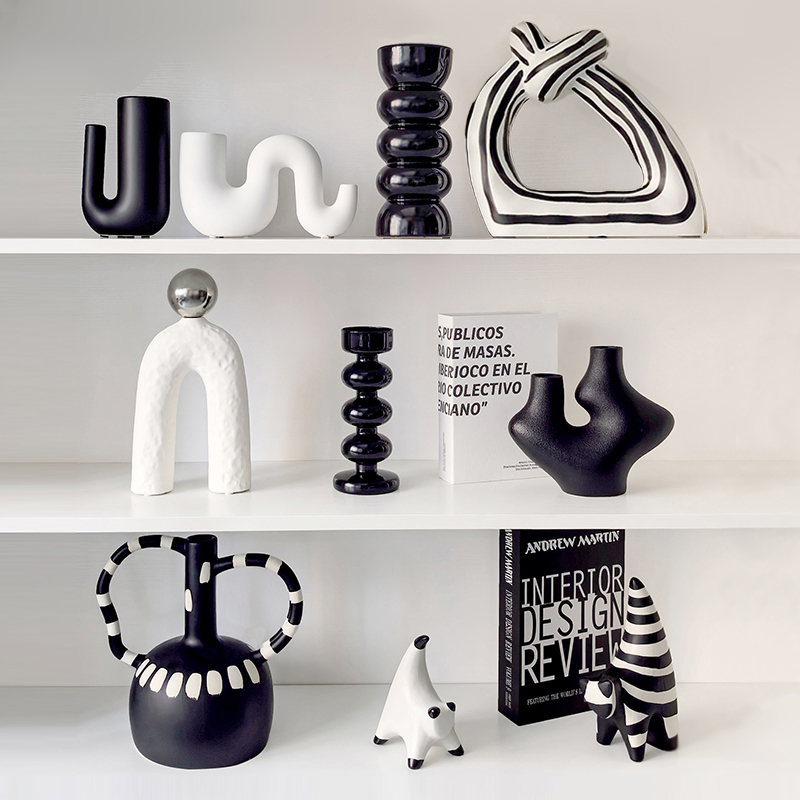 态生活诧寂风陶瓷异形装饰品摆件