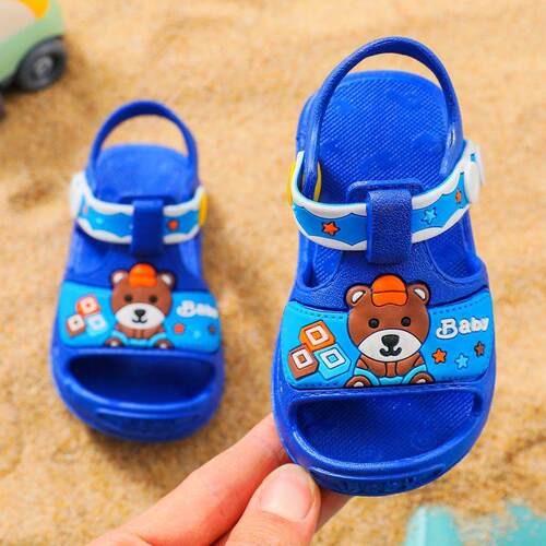 夏季宝宝凉鞋男女儿童防滑婴幼儿学步鞋步前鞋软底包头0-1-2-3岁