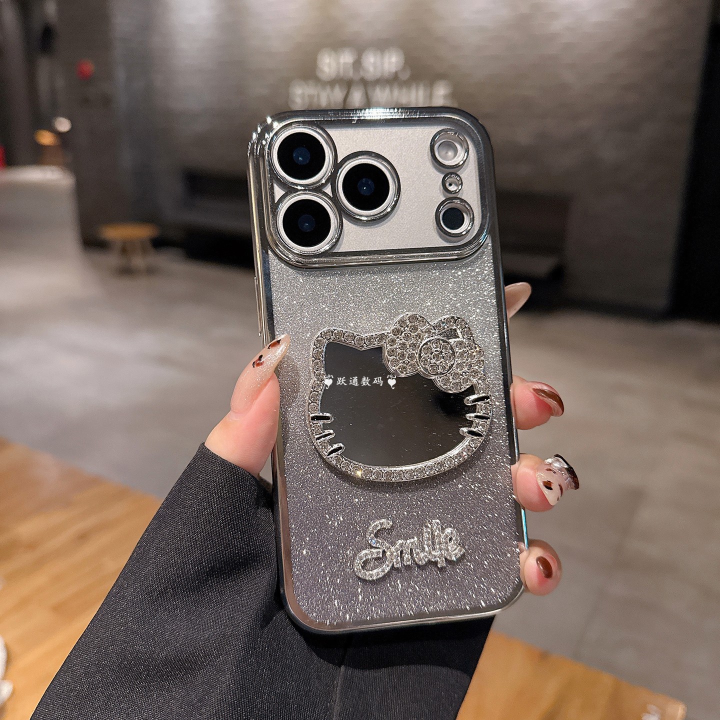 水钻猫咪镜子适用步步高X300手机壳新款Y500可爱IQoo13创意保护套