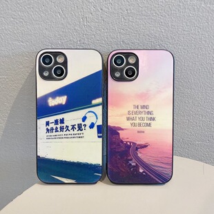 炫彩A6i真我V11可爱保护壳 蓝光磨砂适用OPPOReno14卡通手机壳新款