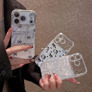 适用荣耀400手机壳华为magic8pro新款 P80高级感蝴蝶羽纱壳 mate70