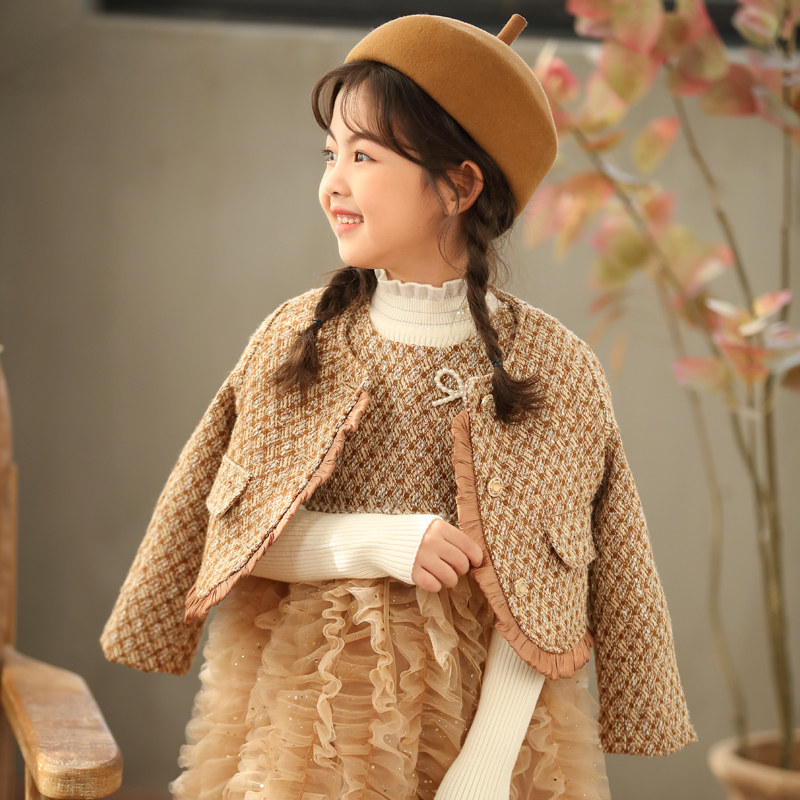 女童两件套2025秋冬装小香风套装