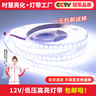 饰发光手机柜台灯箱汽车户外12伏防水低压灯条 led软灯带12v超亮装