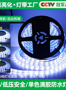 usb带开关高亮地摊5v遥控灯条酒吧防水电池盒服装演出模型led灯带