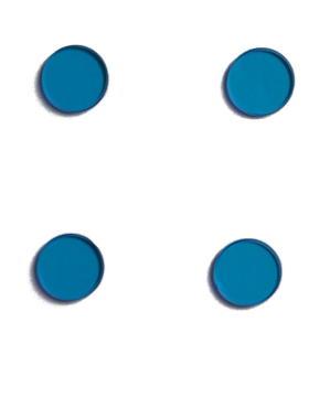 QB11 蓝色玻璃滤光片 有色光学滤镜 滤波片透明玻璃 8*6*1.5mm