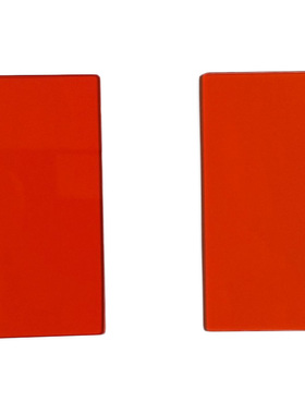 CB565 滤光片 光学橙色玻璃 CB5 长波通滤光片 前截止80*35*2mm