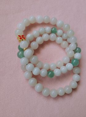 手串卡8mm左右 天然和田玉东陵玉