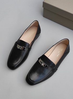 Federica Di Donato豆豆家舒适平底扣包头鞋圆头百搭乐福鞋一脚蹬