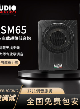 汽车音响改装意大利音乐系统ASM65专业车载超薄低音炮全国包安装