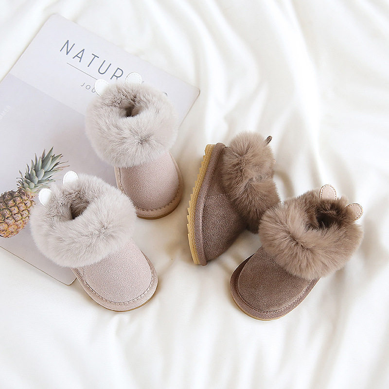 女宝宝雪地靴婴儿学步鞋软底毛毛鞋1一2岁半女童加绒棉鞋冬季新款,童鞋/婴儿鞋/亲子鞋,婴儿步前鞋/袜鞋,淘宝优惠券,粉丝福利购,淘宝优惠卷