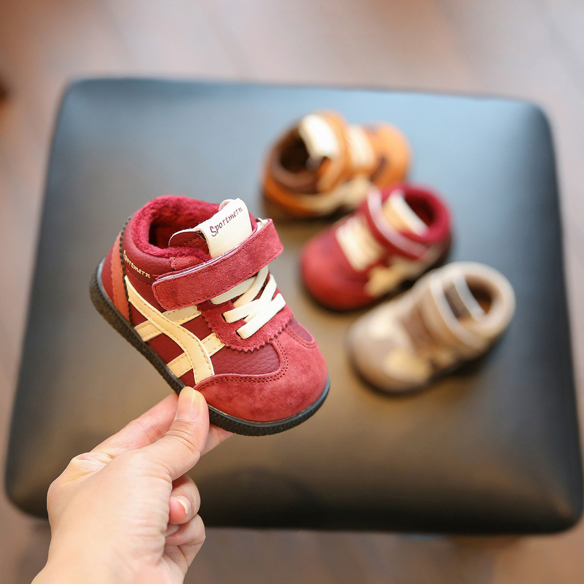 小步点婴儿学步鞋软底加绒保暖宝宝二棉鞋男宝鞋子防滑小童运动鞋,童鞋/婴儿鞋/亲子鞋,婴儿步前鞋/袜鞋,淘宝优惠券,粉丝福利购,淘宝优惠卷