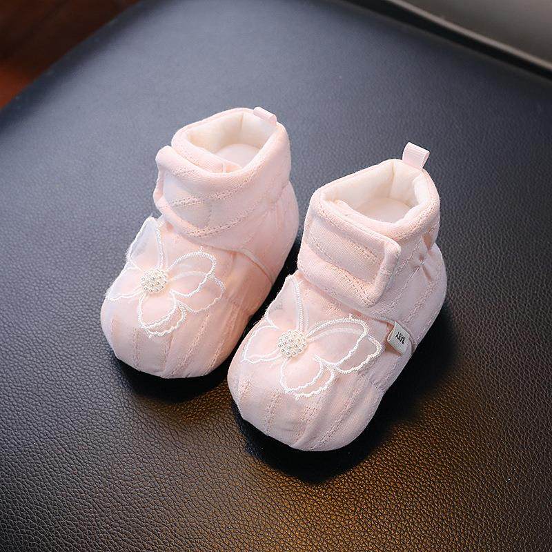 春秋婴儿女鞋子夹棉梦幻蝴蝶卡通精致公主棉布学步鞋软底防掉防滑,童鞋/婴儿鞋/亲子鞋,婴儿步前鞋/袜鞋,淘宝优惠券,粉丝福利购,淘宝优惠卷