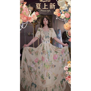 0524直播128洛可可珍藏·花漾芭蕾·重工刺绣艺术仙女裙
