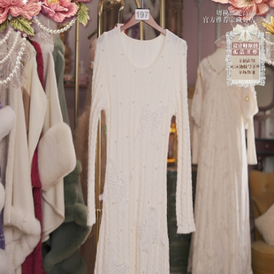 1227直播197彩蛋双旦福利新品 120 米金白公主毛衣裙80