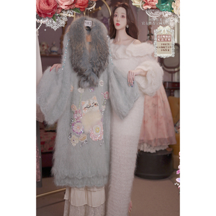0829直播183 洛可可至臻·花园猫公主限定 皮草披肩羊毛裙5件套
