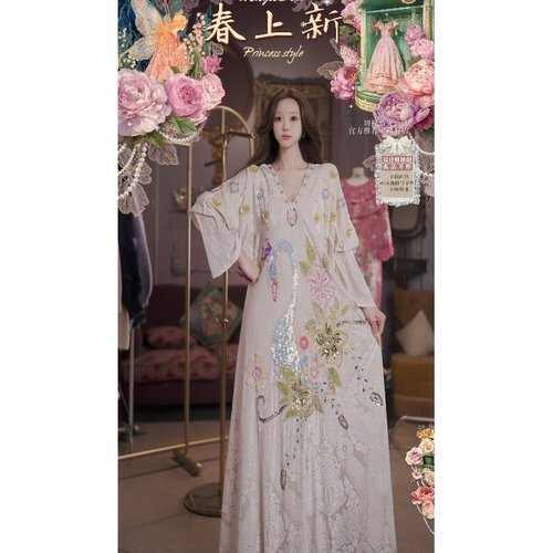 0305直播141洛可可早春至臻·中古天鹅公主·丝绒连衣裙