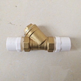PVC过滤器 水管管件配件 黄铜Y型过滤器 过滤网